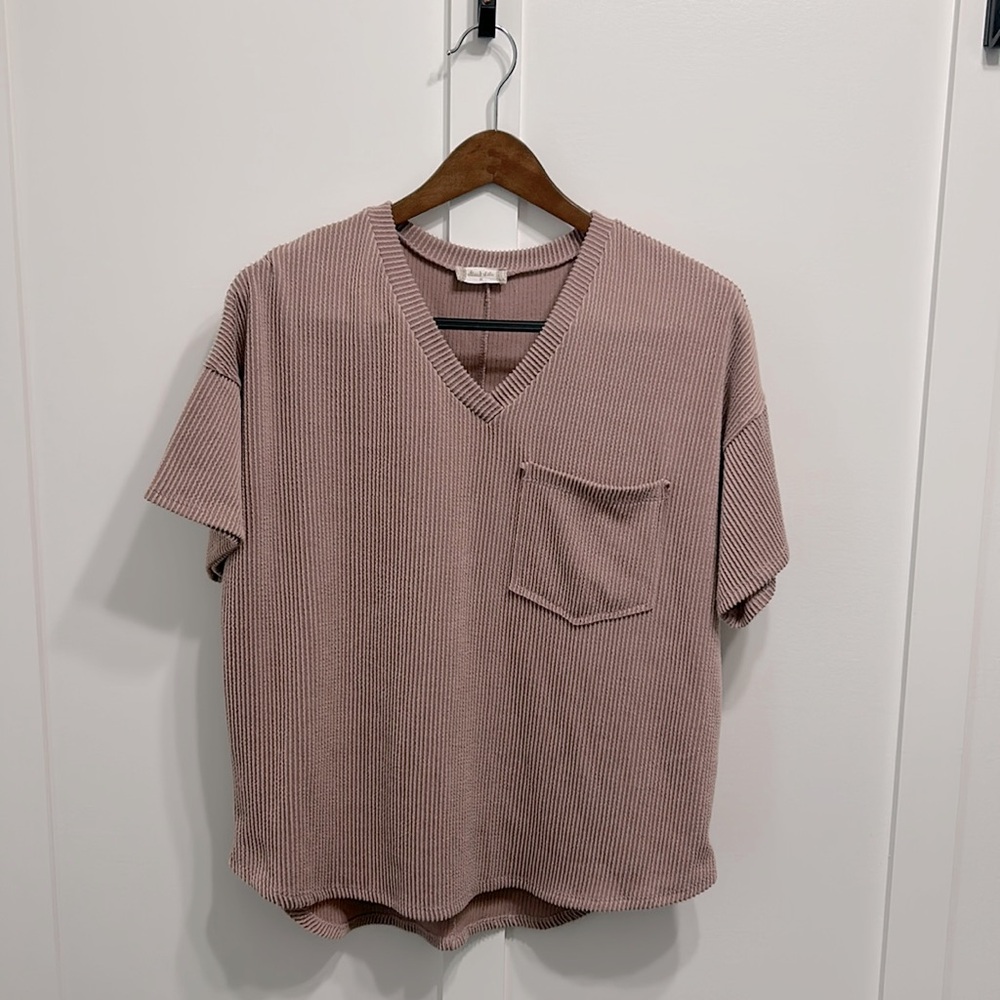 Alessia Ribbed Tunic Top by Altar’d State